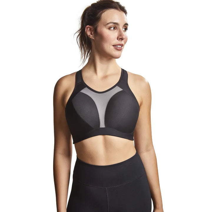 Royce - Aerocool High Impact Sports Bra Black/Grey