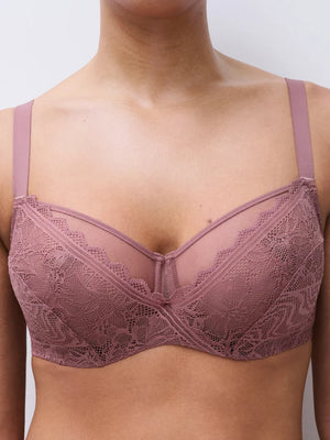 Chantelle - Floral Touch Very Covering Underwired Bra Rose Des Bois