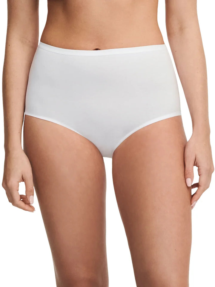 Femilet - Basic Cotton High Waist Brief White