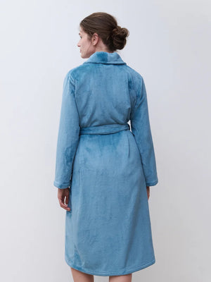 Femilet - Teddy Robe Misty Blue