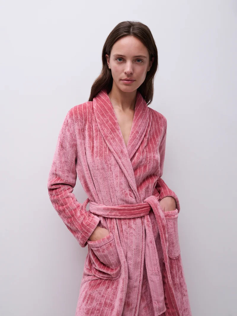 Femilet - Teddy Robe Misty Rose / Mauvewood