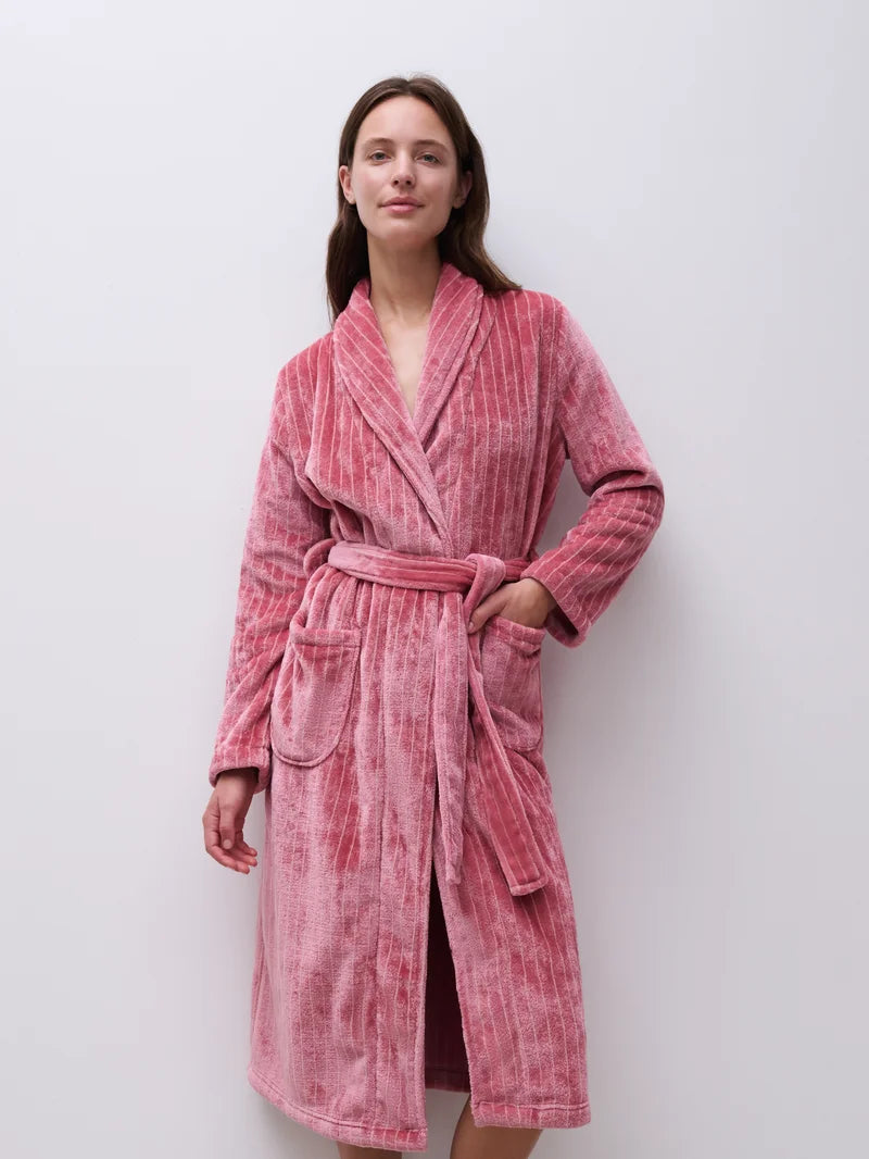 Femilet - Teddy Robe Misty Rose / Mauvewood