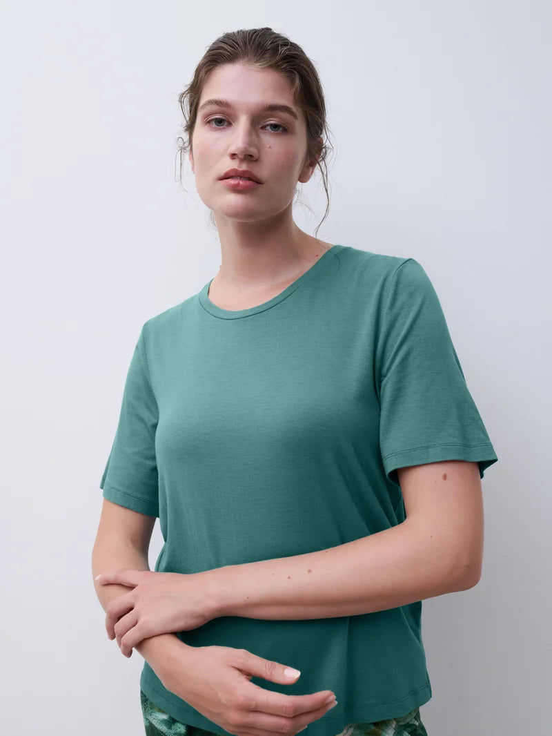 Femilet - Yara T-Shirt Short Sleeves Peacock Green