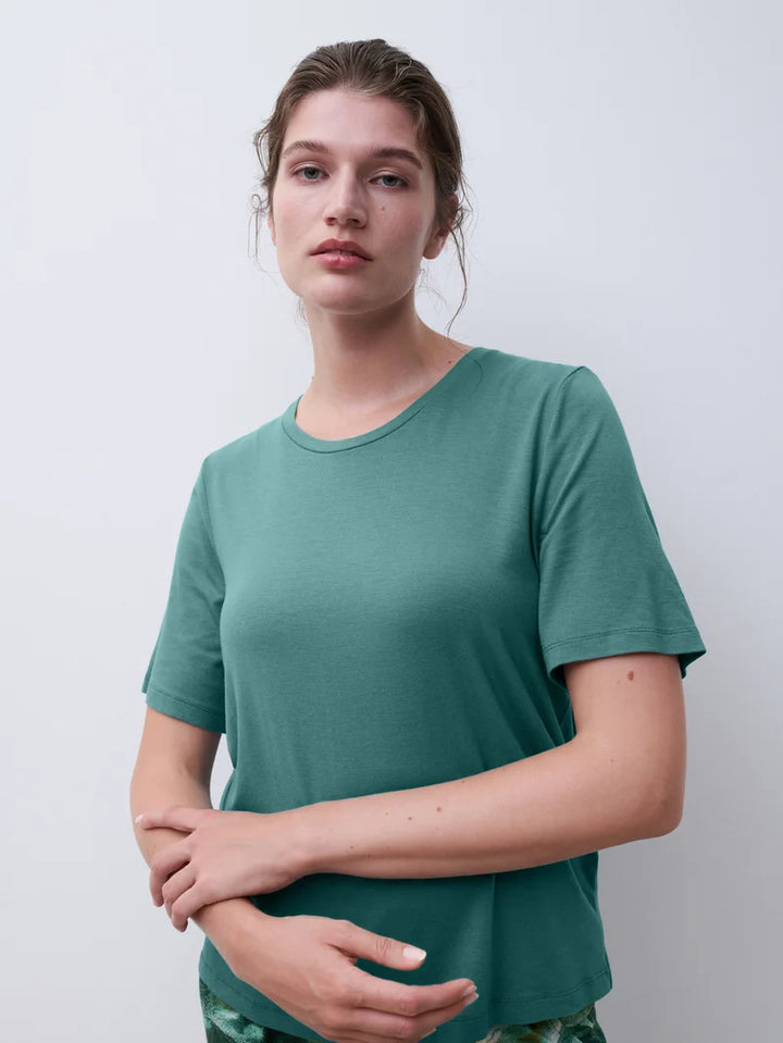Femilet - Yara T-Shirt Short Sleeves Peacock Green