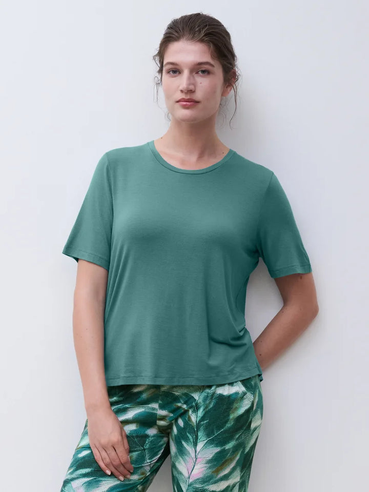 Femilet - Yara T-Shirt Short Sleeves Peacock Green