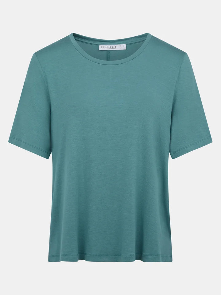 Femilet - Yara T-Shirt Short Sleeves Peacock Green