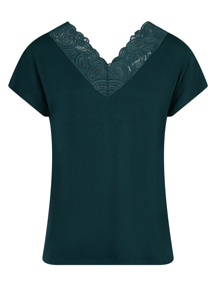 Femilet - Josie Top Short Sleeved Eden Green