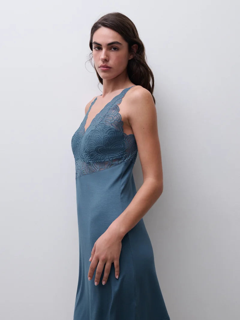 Femilet - Josie Slipdress Jeans Blue