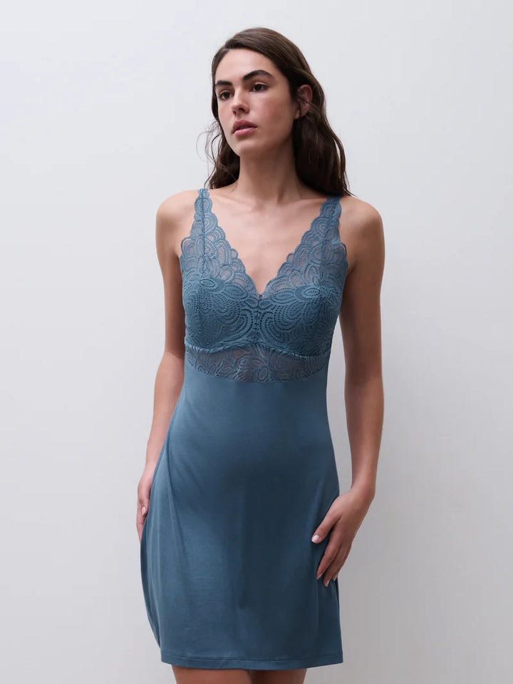 Femilet - Josie Slipdress Jeans Blue