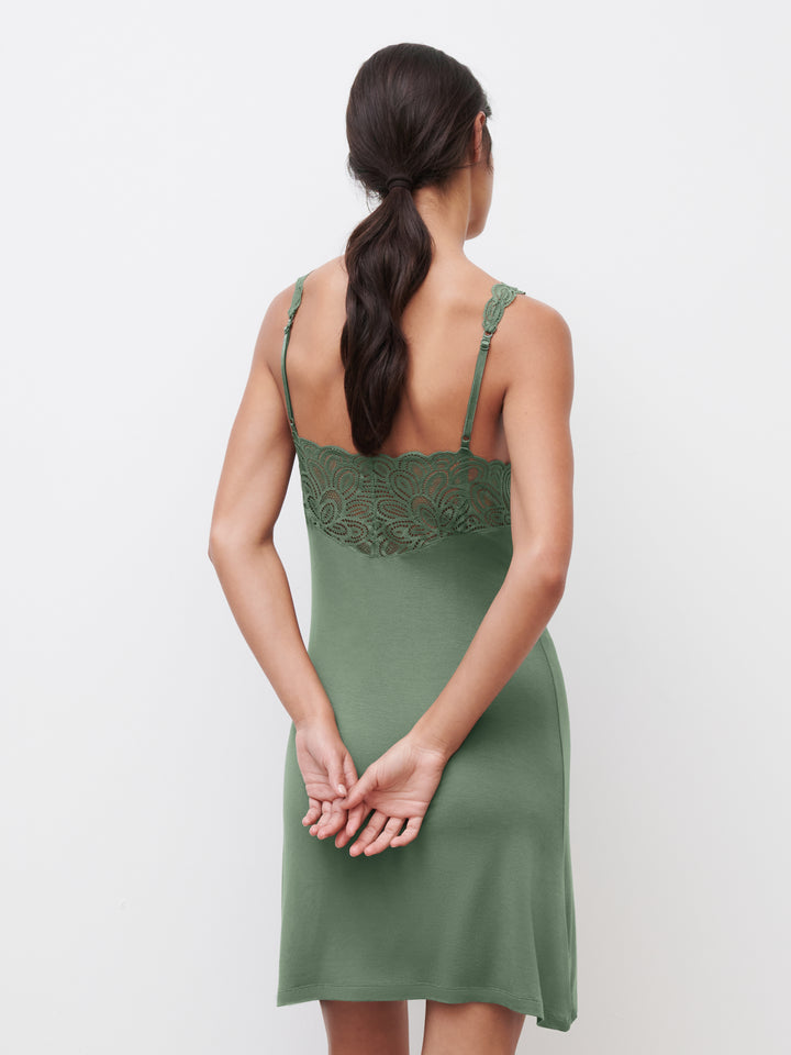 Femilet - Josie Slipdress Chrome Green
