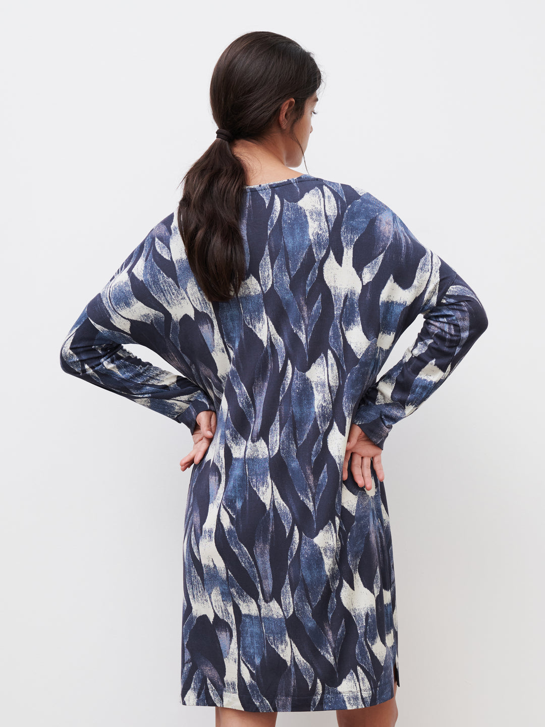 Femilet - Loraine Nightgown Ls Floral Print