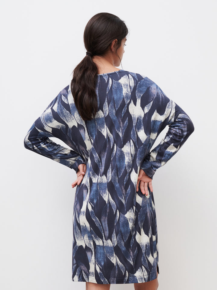 Femilet - Loraine Nightgown Ls Floral Print