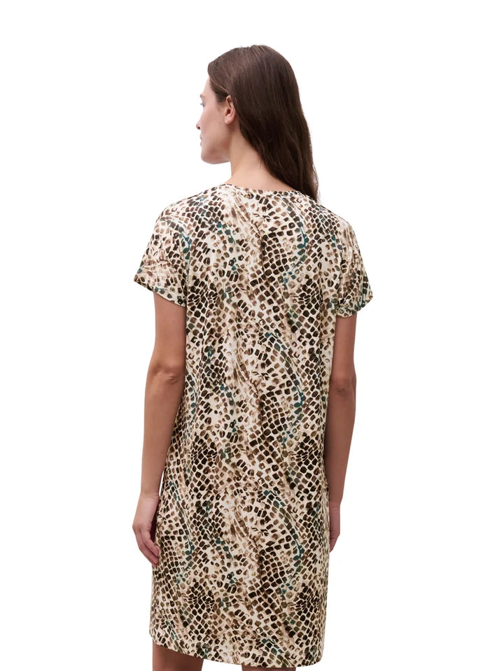 Femilet - Loraine Long Sleeved Nightgown Reptile Print