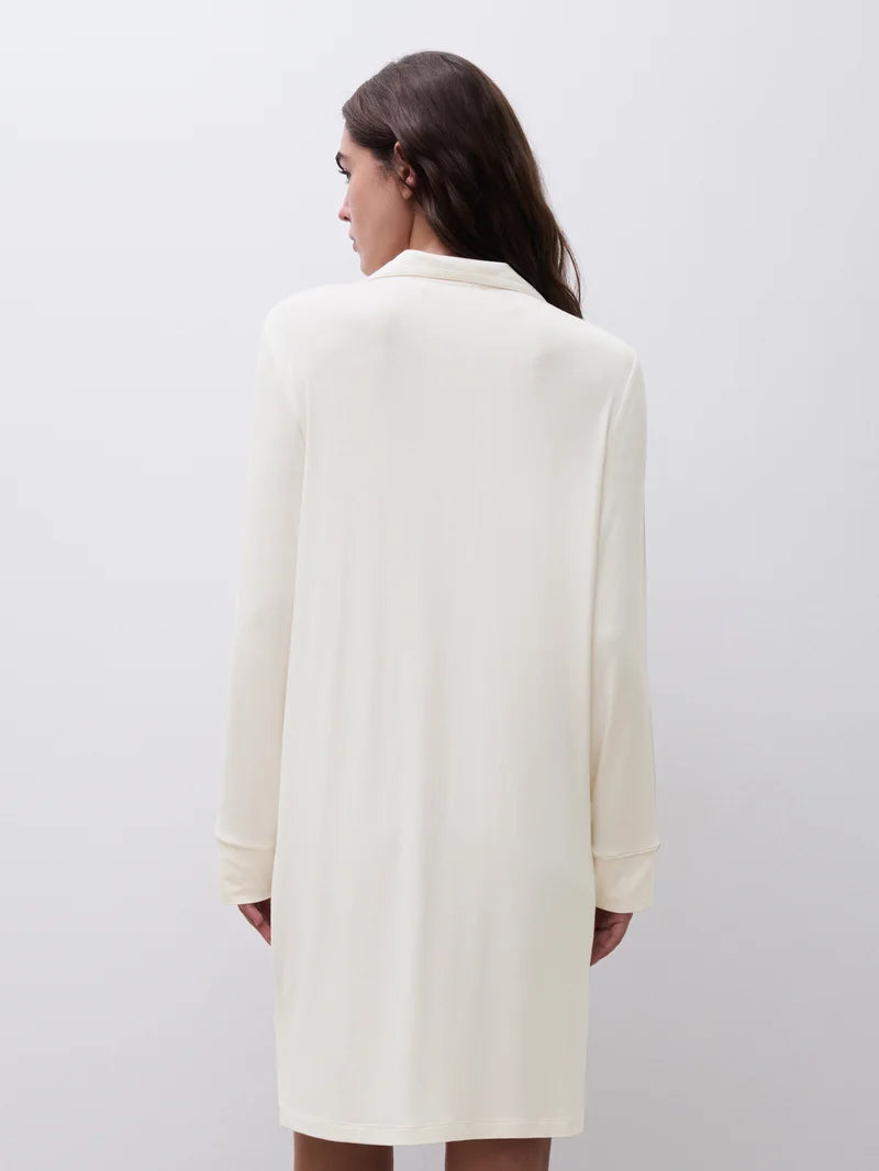 Femilet - Daisy Nightgown Long Sleeves Egret