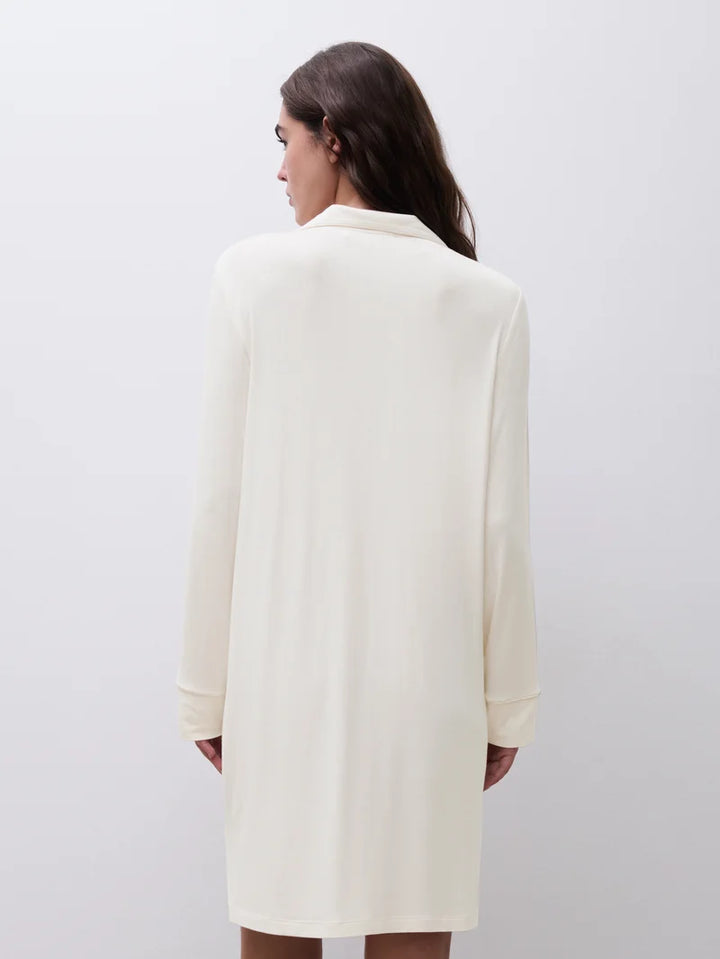 Femilet - Daisy Nightgown Long Sleeves Egret