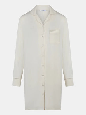 Femilet - Daisy Nightgown Long Sleeves Egret