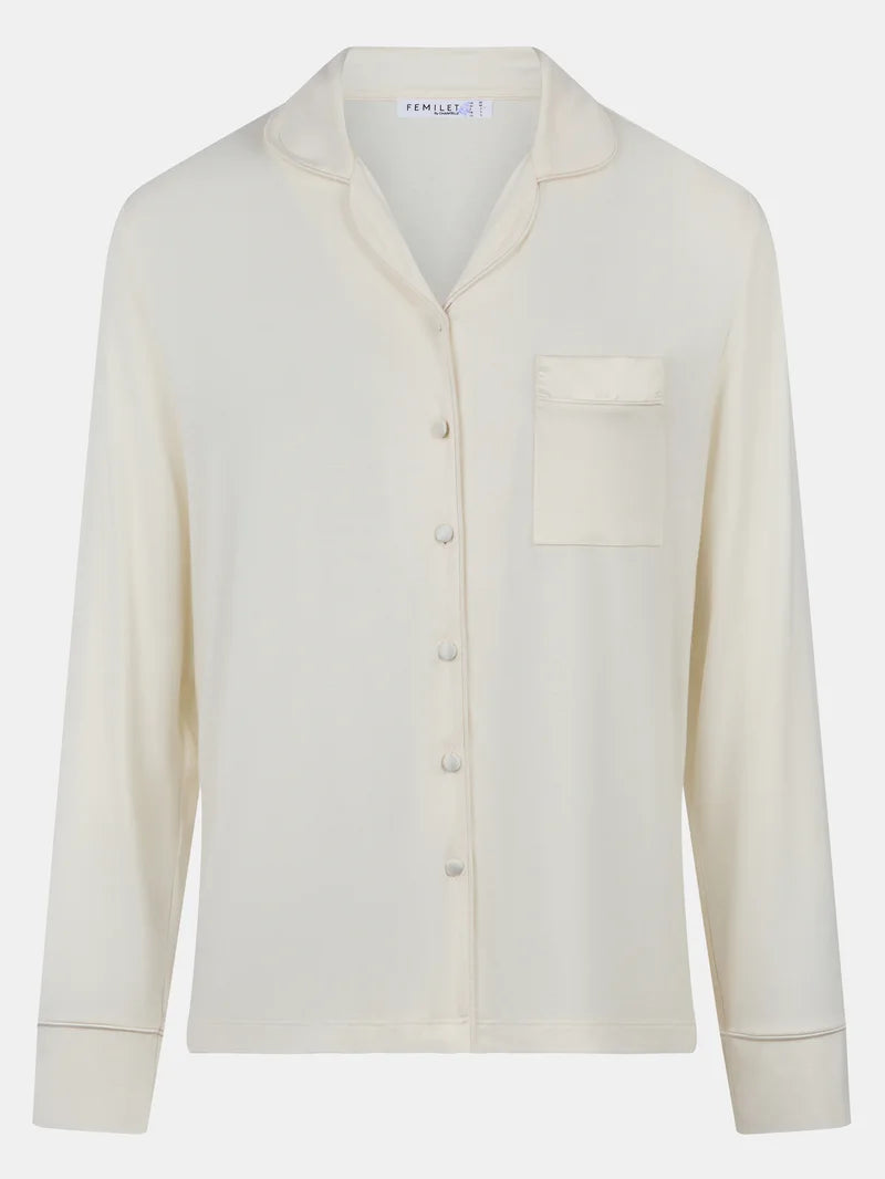 Femilet - Daisy T-Shirt Long Sleeves Egret