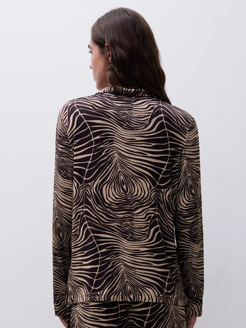 Femilet - Daisy T-Shirt Long Sleeves Zebra Leaves