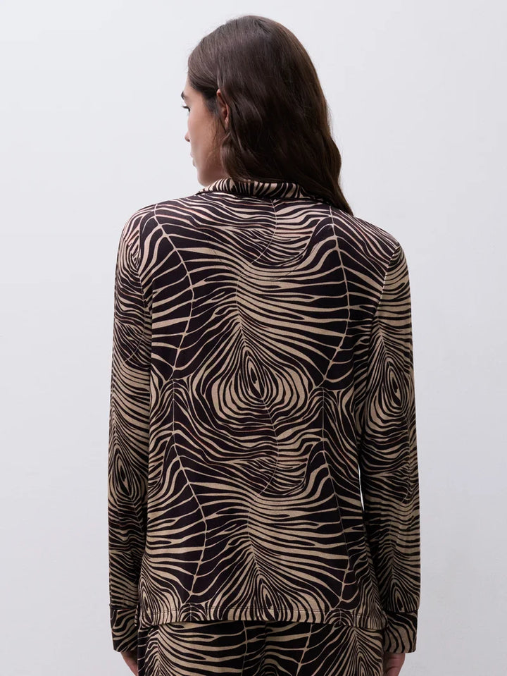 Femilet - Daisy T-Shirt Long Sleeves Zebra Leaves