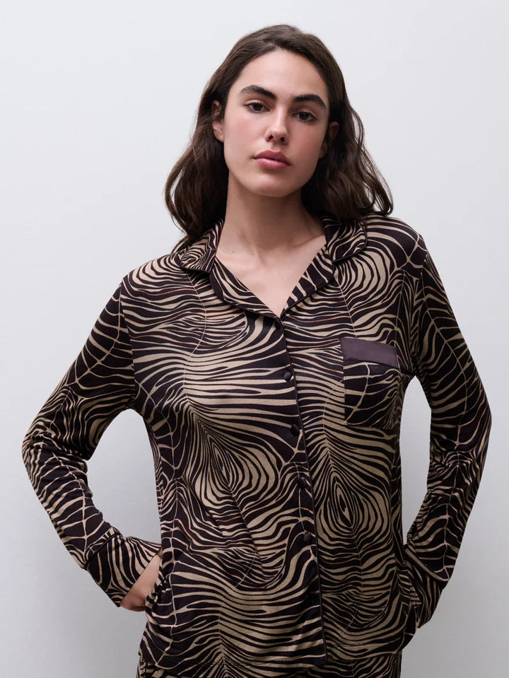 Femilet - Daisy T-Shirt Long Sleeves Zebra Leaves