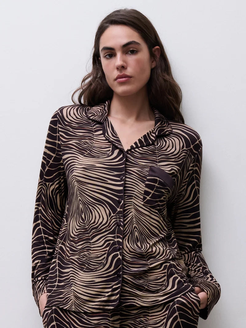 Femilet - Daisy T-Shirt Long Sleeves Zebra Leaves
