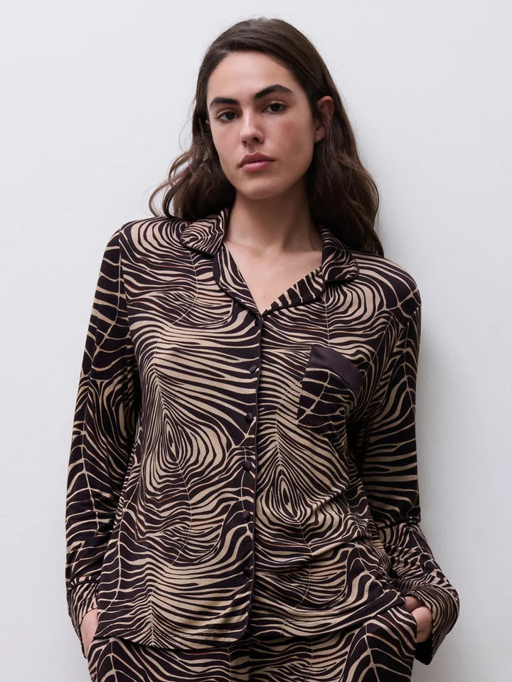 Femilet - Daisy T-Shirt Long Sleeves Zebra Leaves