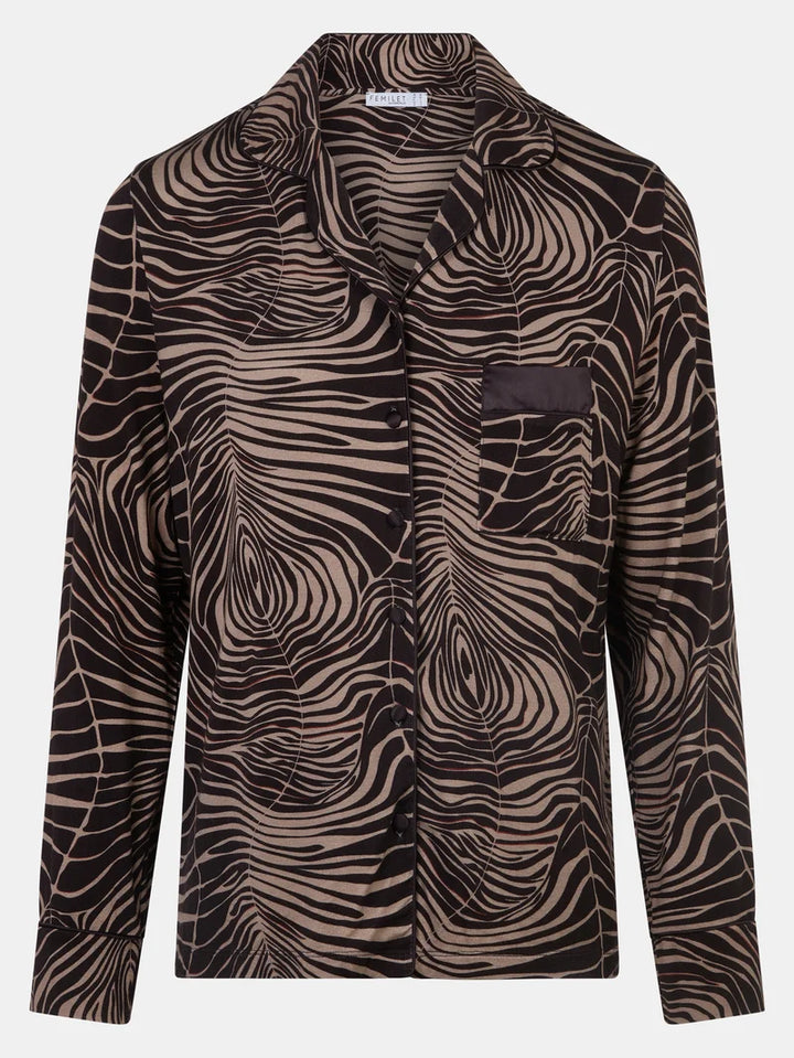 Femilet - Daisy T-Shirt Long Sleeves Zebra Leaves
