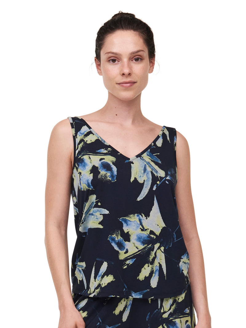 Femilet Elina Tank Top - Print Flowers Top Femilet