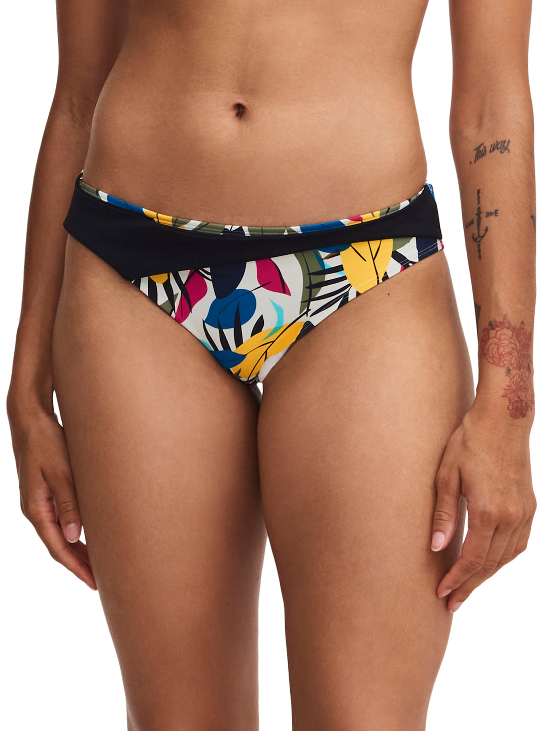 Femilet Swimwear - Honduras Bikini Brief Multicolor Leaves Bikini Brief Femilet Swimwear 