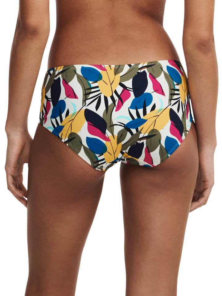 Femilet Bademode – Honduras Voller Bikini-Slip mit mehrfarbigen Blättern Voller Bikini-Slip von Femilet Bademode