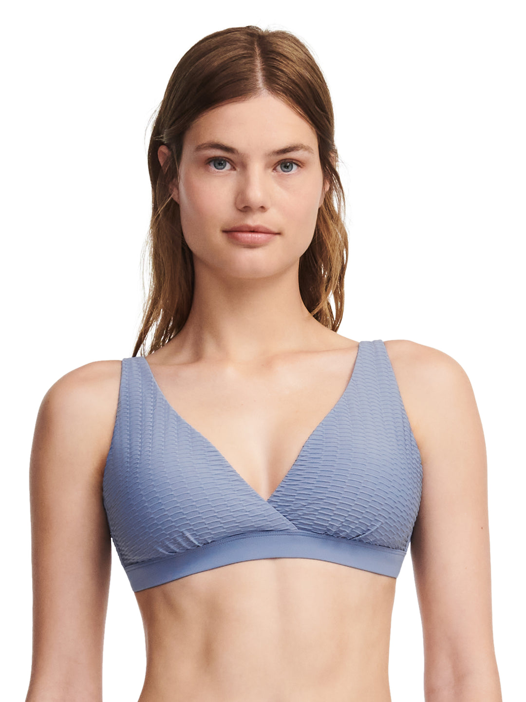 Femilet Swimwear - Bonaire Wirefree Plunge T-Shirt Bra Borneo blue