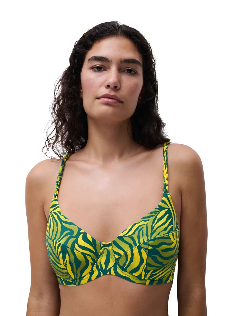 Femilet Swimwear - Tidra Covering Underwired Bikini Yellow Jungle