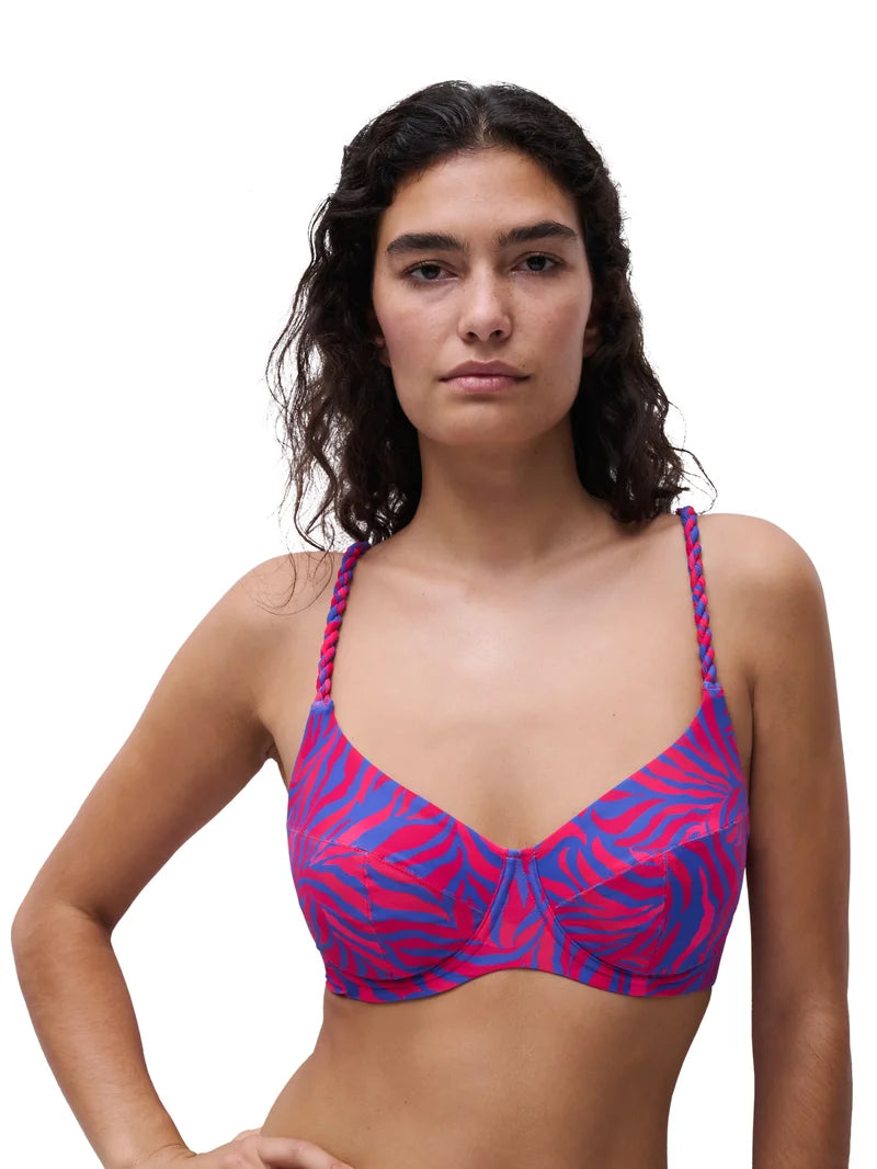 Femilet Swimwear - Tidra Covering Underwired Bikini Berry Jungle