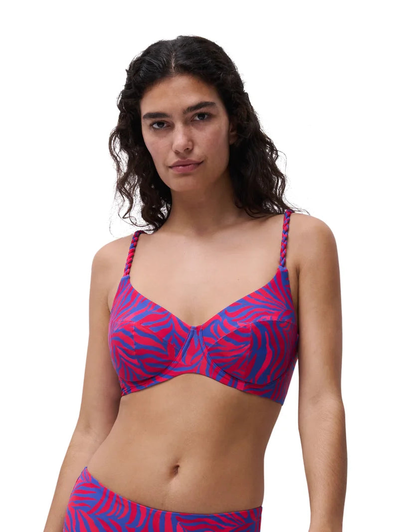 Femilet Swimwear - Tidra Covering Underwired Bikini Berry Jungle