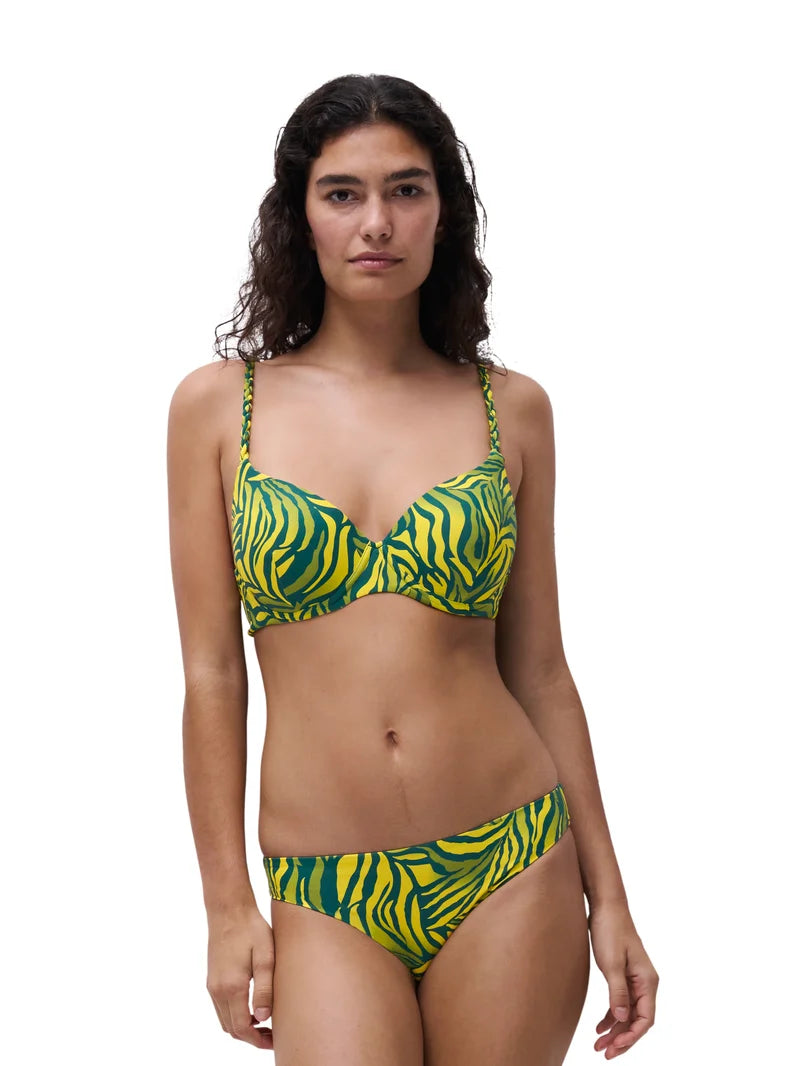 Femilet Swimwear - Tidra T-Shirt Bikini Yellow Jungle