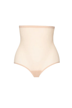 ByeBra - Forming Tulle Shapewear Mid Support Forming Tulle High Waist Brief Beige