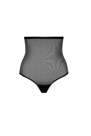 ByeBra - Forming Tulle Shapewear Mid Support Forming Tulle High Waist Thong Black