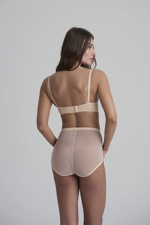 ByeBra - Forming Tulle Shapewear Mid Support Forming Tulle Mid Waist Brief Beige
