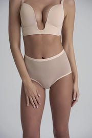 ByeBra - Forming Tulle Shapewear Mid Support Forming Tulle Mid Waist Brief Beige