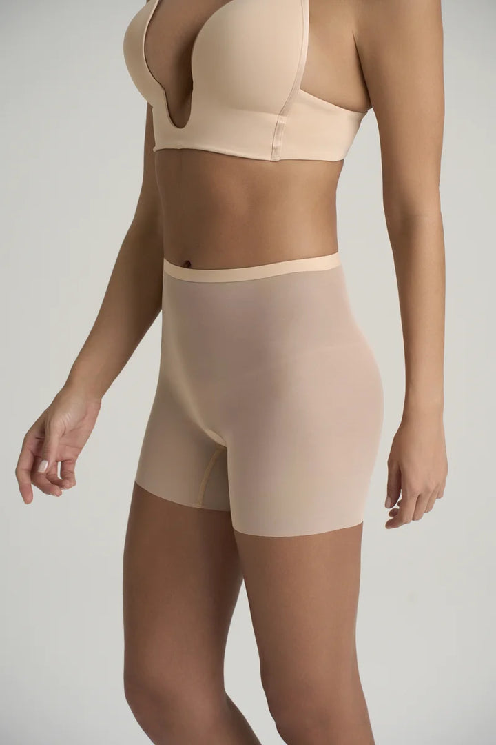 ByeBra - Forming Tulle Shapewear Mid Support Forming Tulle Shorty Beige