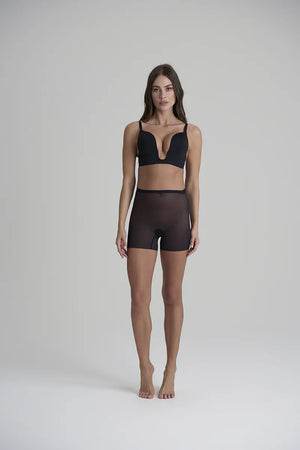ByeBra - Forming Tulle Shapewear Mid Support Forming Tulle Shorty Black