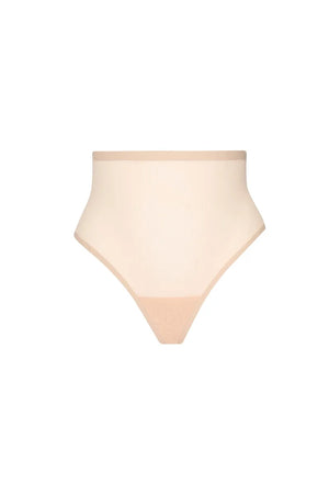 ByeBra - Forming Tulle Shapewear Mid Support Forming Tulle Mid Waist Thong Beige
