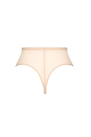 ByeBra - Forming Tulle Shapewear Mid Support Forming Tulle Mid Waist Thong Beige