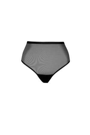 ByeBra - Forming Tulle Shapewear Mid Support Forming Tulle Mid Waist Thong Black