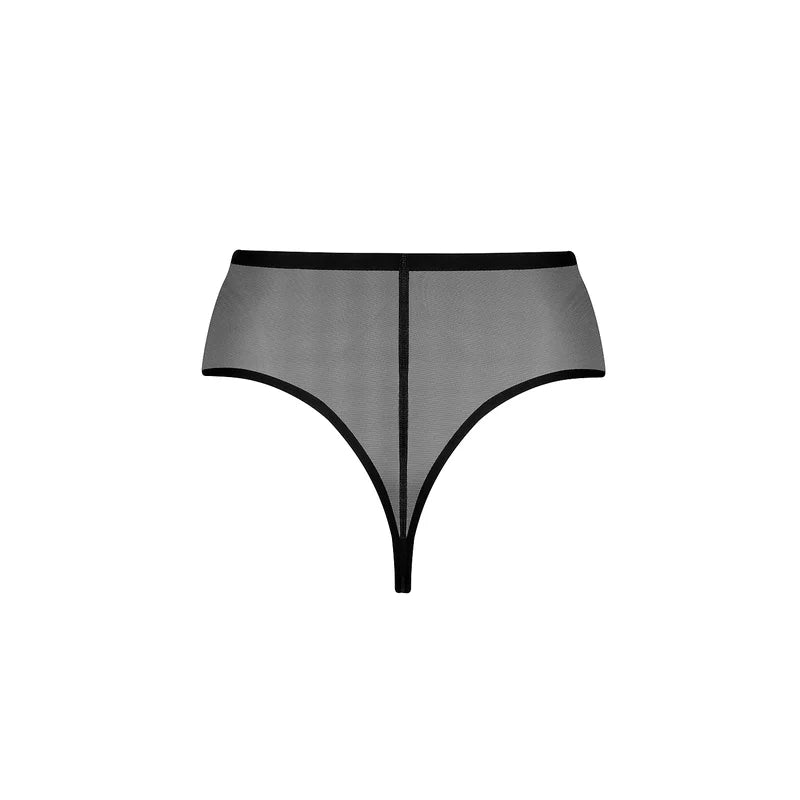 ByeBra - Forming Tulle Shapewear Mid Support Forming Tulle Mid Waist Thong Black