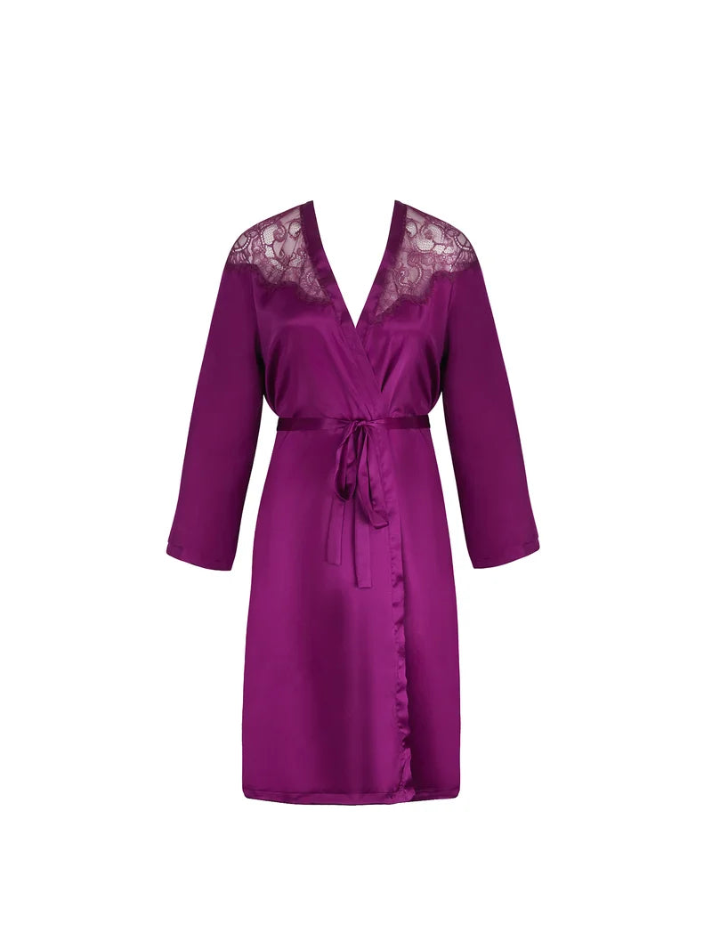 Lise Charmel - Source Beaute Mid-Length Negligee Gown Source Amarante