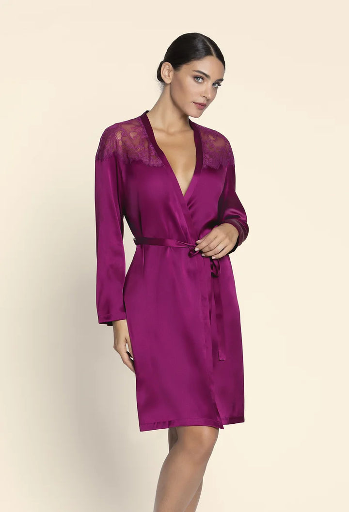 Lise Charmel - Source Beaute Mid-Length Negligee Gown Source Amarante