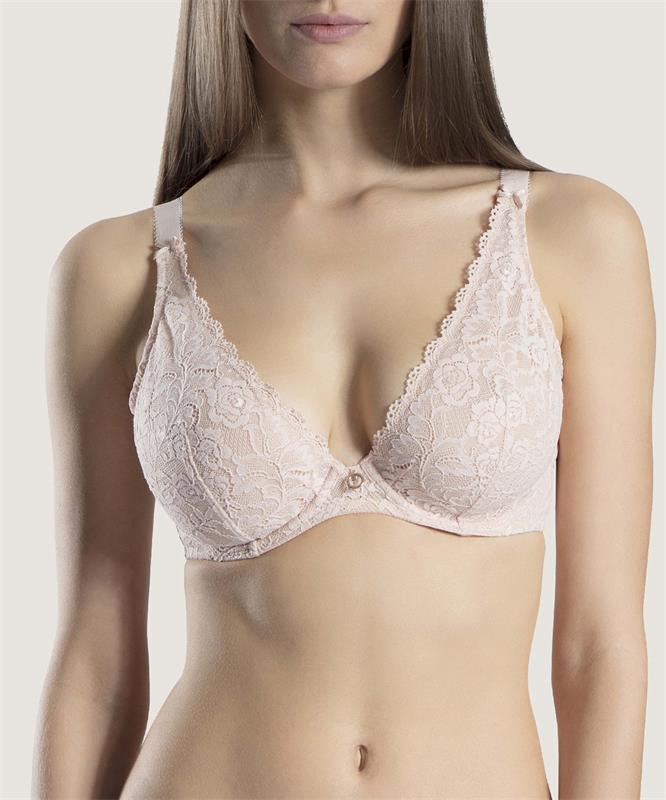 Aubade - Rosessence Comfort Triangle Plunge Bra Nude