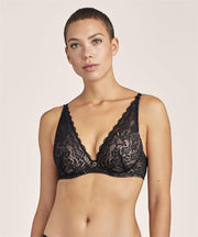 Aubade - Rosessence Shoulders Plunge Bra Noir