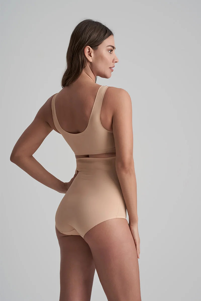 ByeBra - Invisible Shapewear Light Support Invisible High Waist Brief Beige